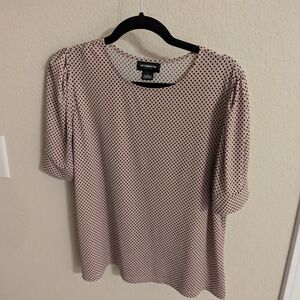 Liz Claiborne Diamond Polka Dot Blouse